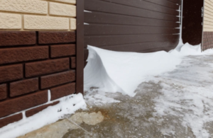 Garage Door in the Cold